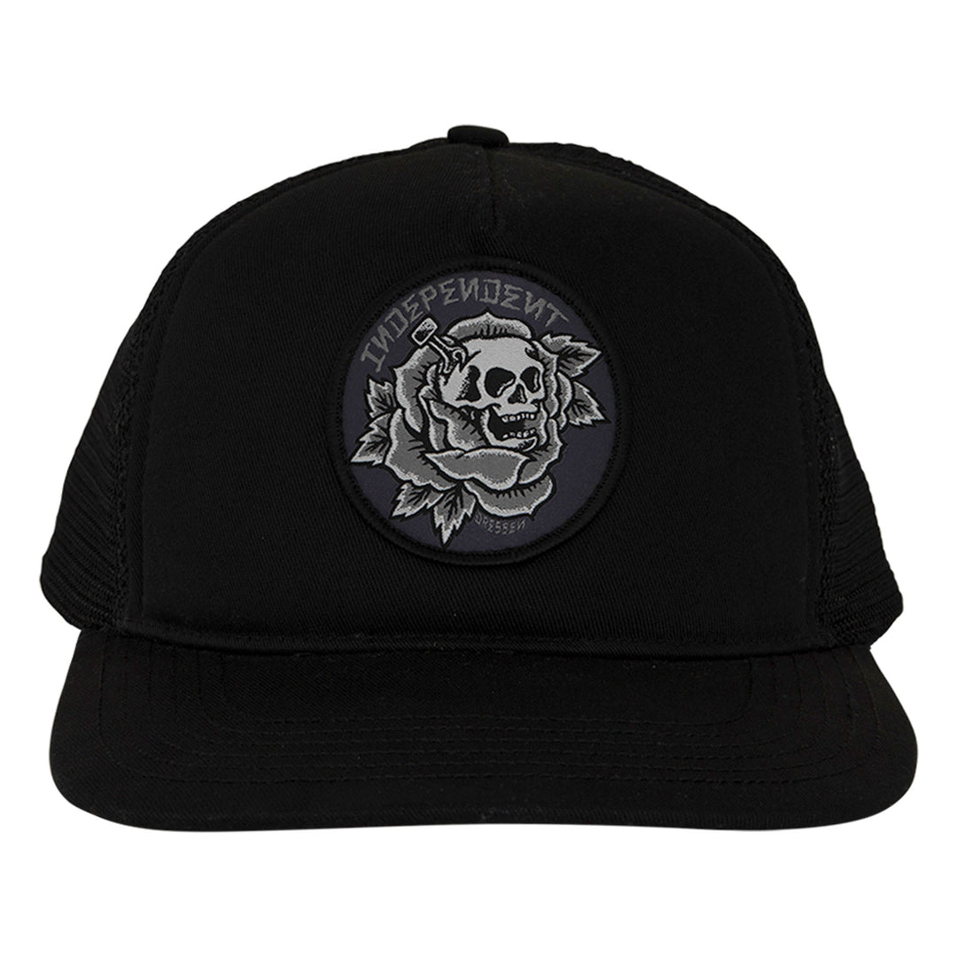 Independent Dressen Skull Rose Snapback Structured Hat