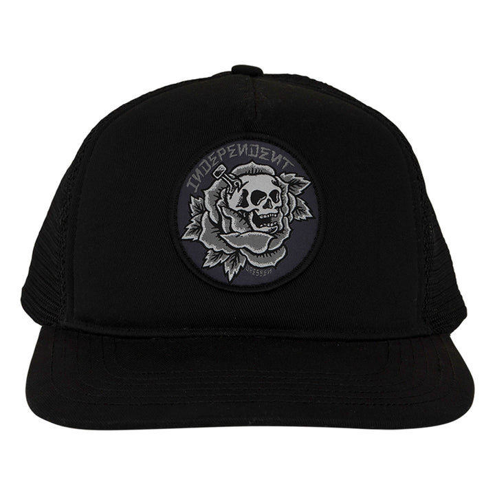 Independent Dressen Skull Rose Snapback Structured Hat