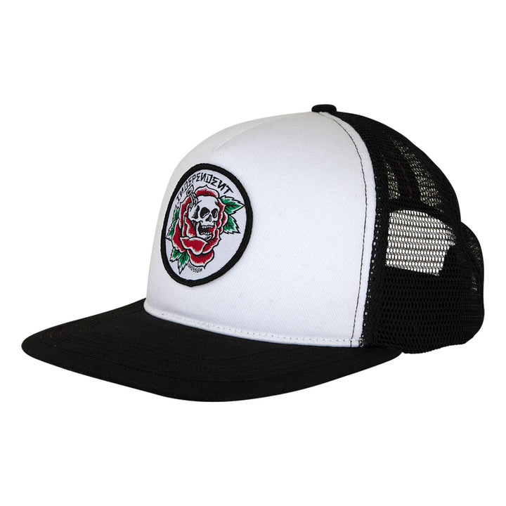 Independent Dressen Skull Rose Snapback Structured Hat