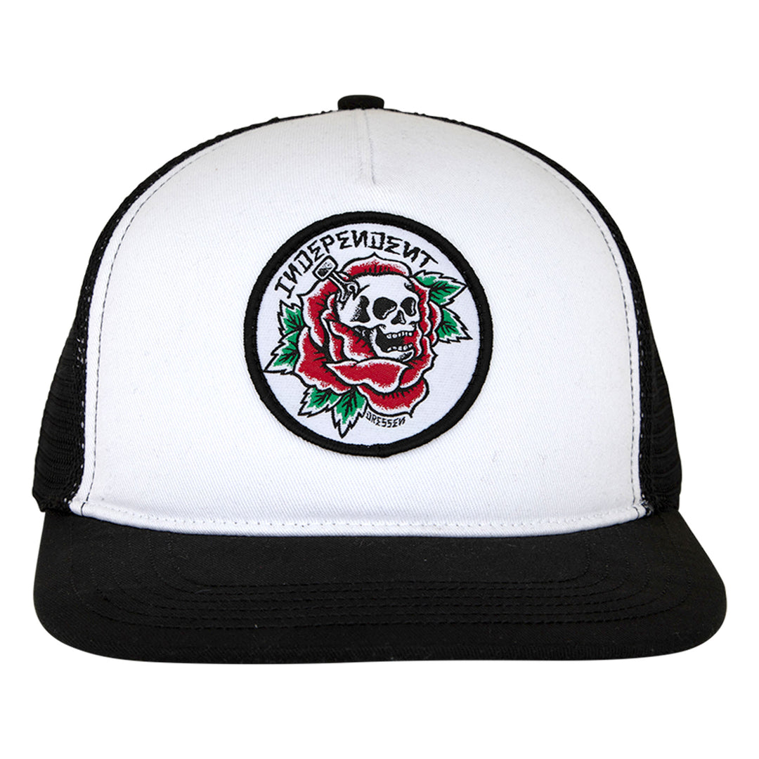 Independent Dressen Skull Rose Snapback Structured Hat