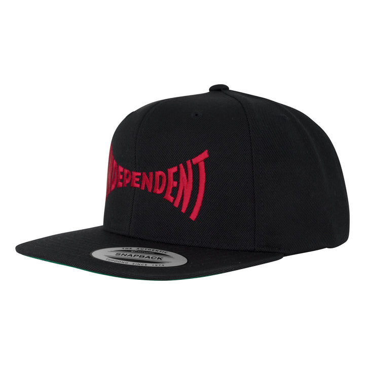 Independent Span Embroidered Snapback Structured Hat