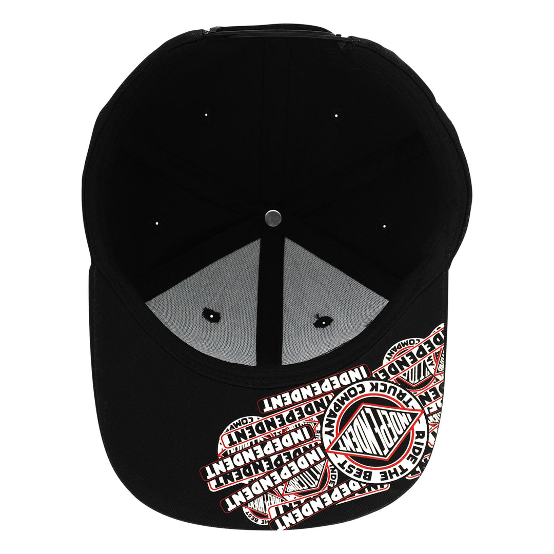 Independent Sticker Slap Snapback Unstructured Hat