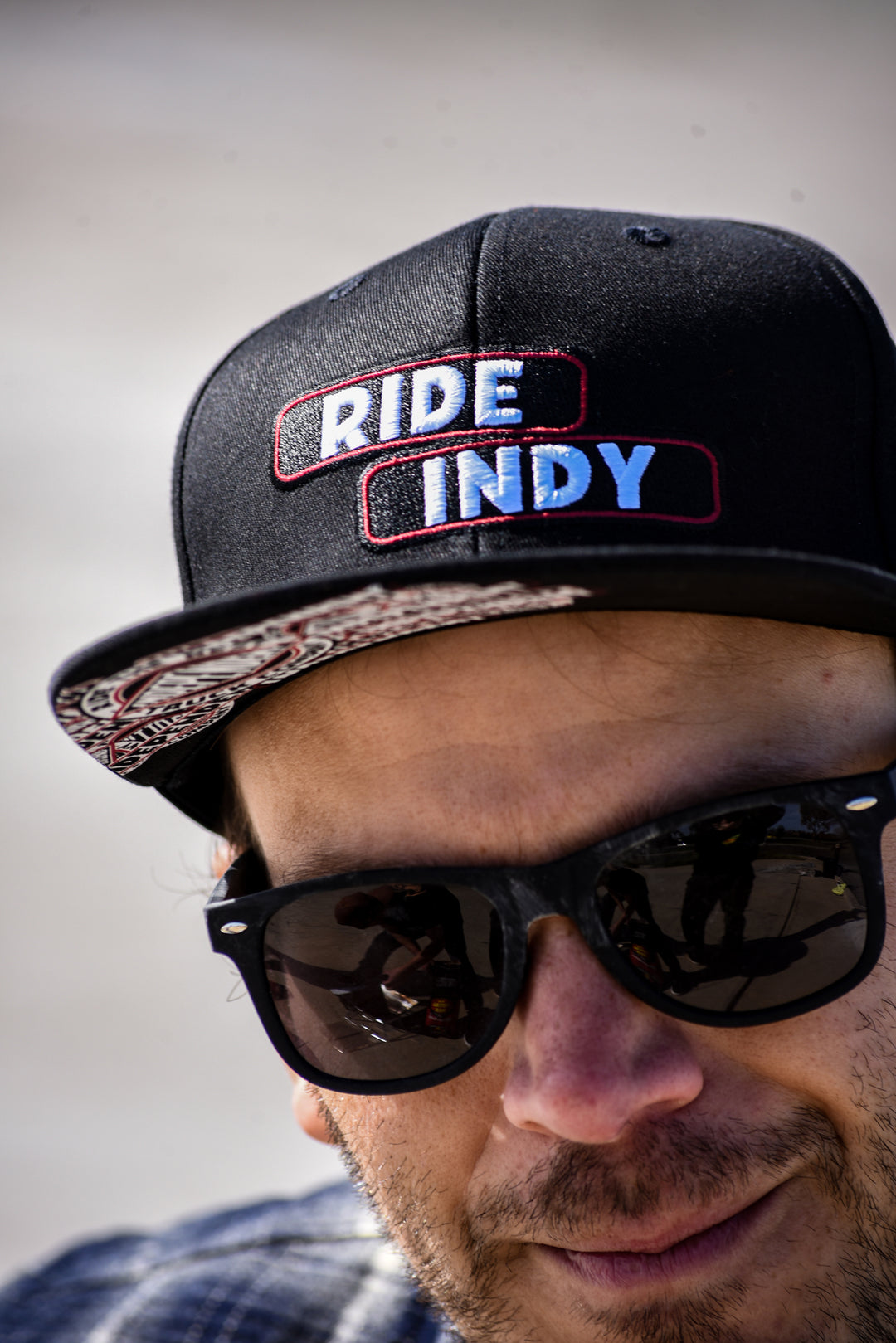 Independent Sticker Slap Snapback Unstructured Hat