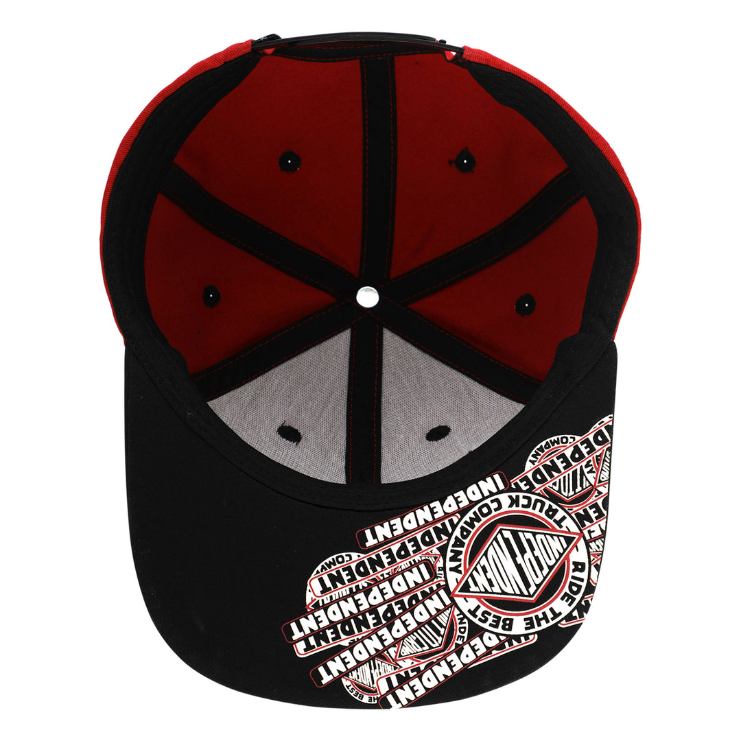 Independent Sticker Slap Snapback Unstructured Hat