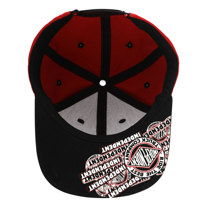 Independent Sticker Slap Snapback Unstructured Hat