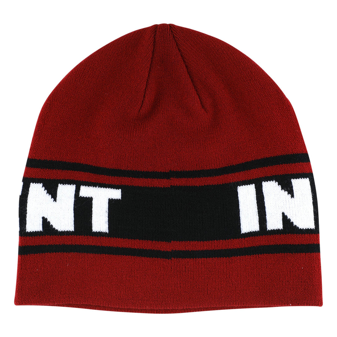 Independent Bar Logo Skull Beanie - Red