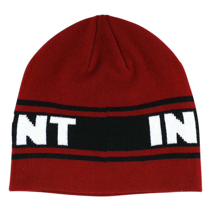 Independent Bar Logo Skull Beanie - Red
