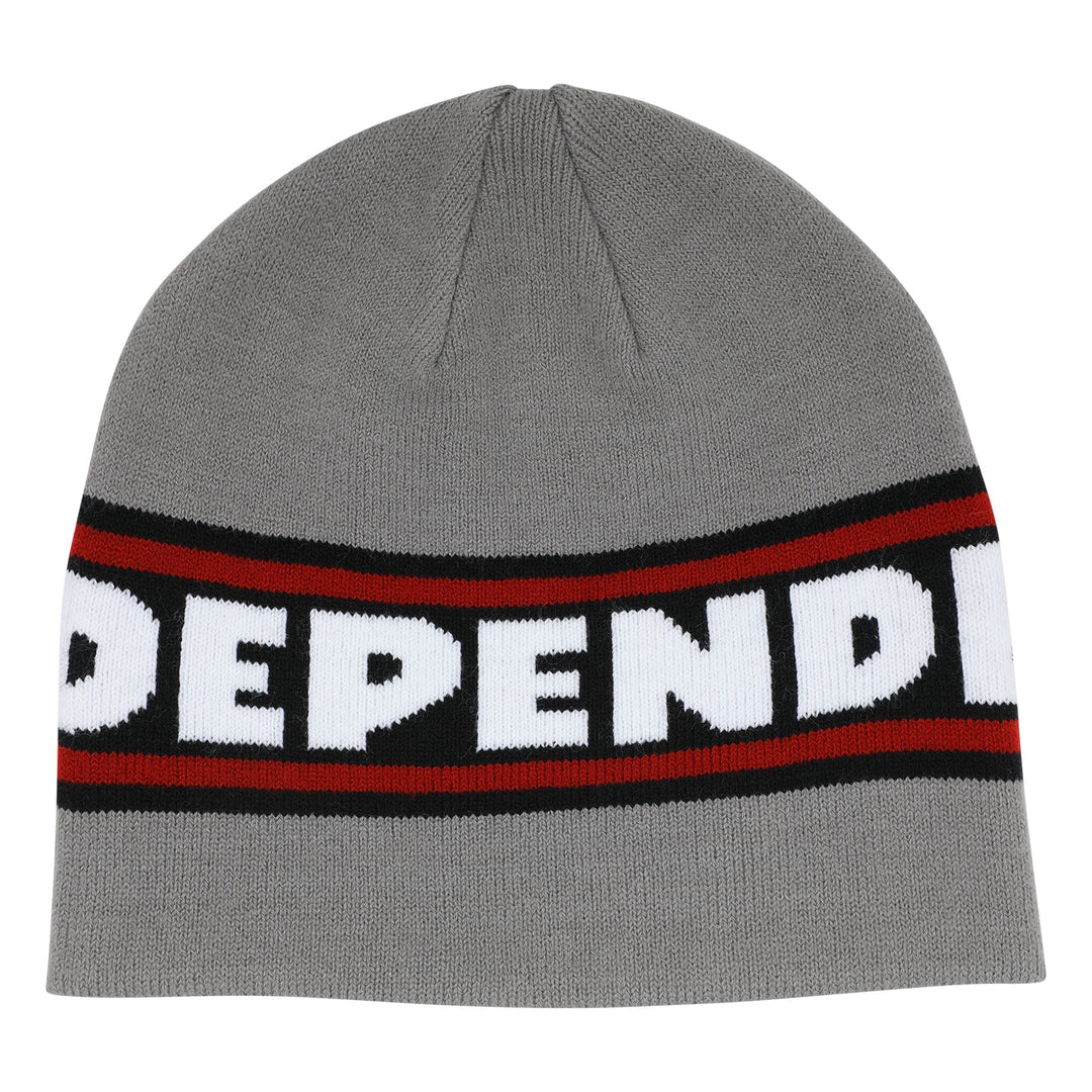 Independent Bar Logo Skull Beanie