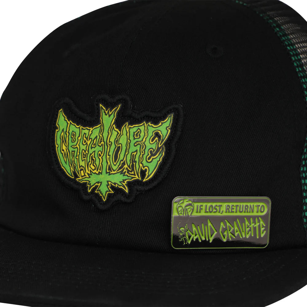Creature Gravette Hippie Skull Snapback Unstructured Hat