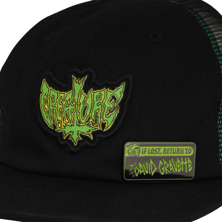 Creature Gravette Hippie Skull Snapback Unstructured Hat