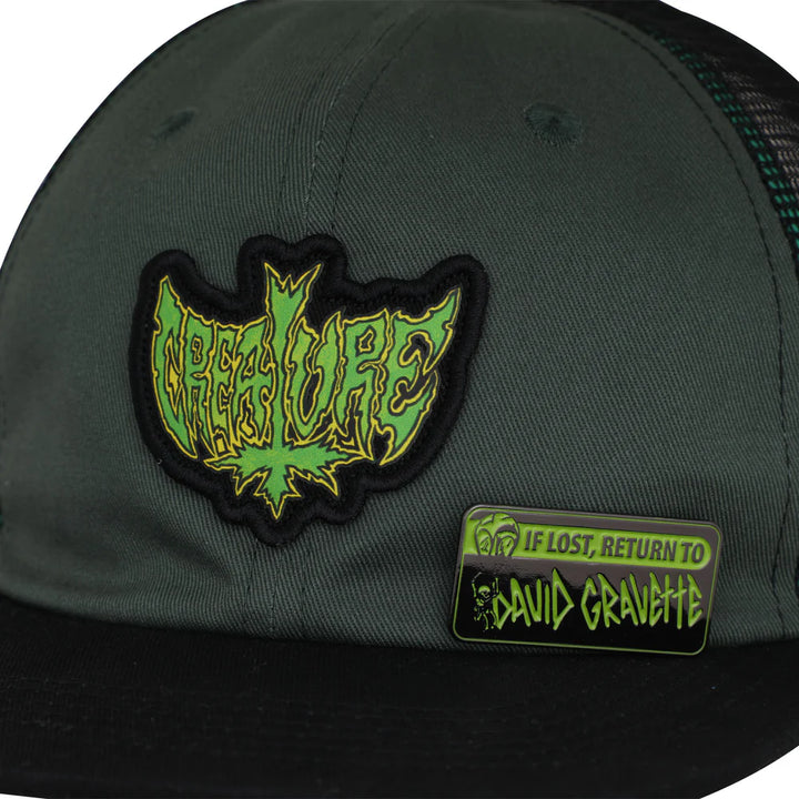 Creature Gravette Hippie Skull Snapback Unstructured Hat