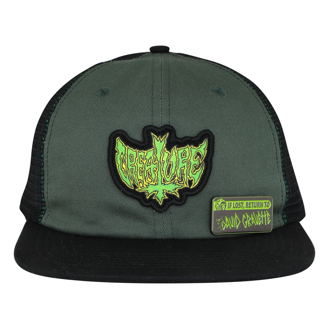 Creature Gravette Hippie Skull Snapback Unstructured Hat