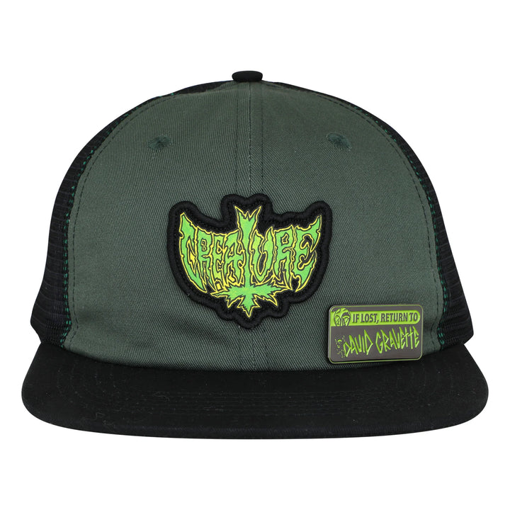 Creature Gravette Hippie Skull Snapback Unstructured Hat