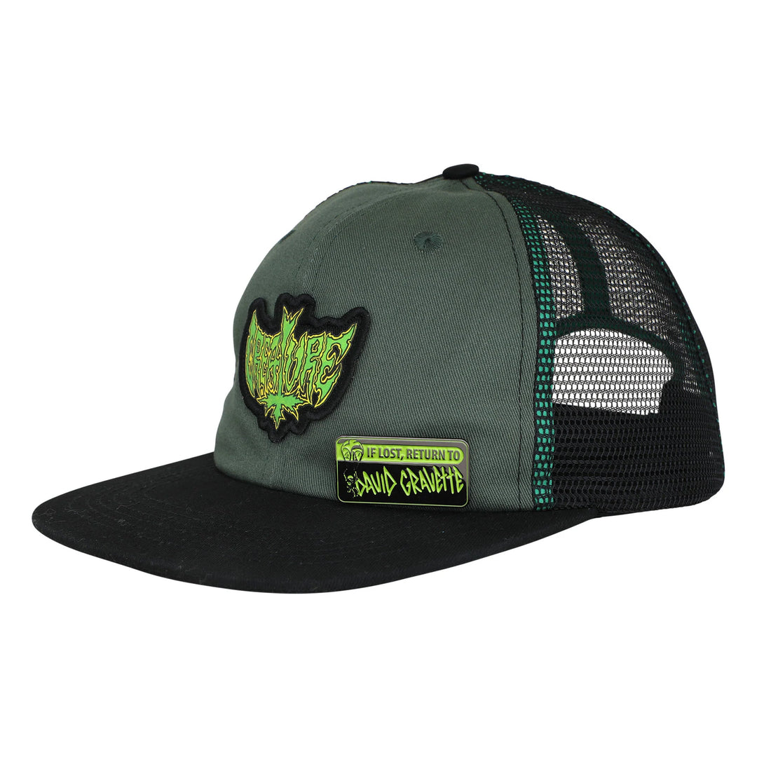 Creature Gravette Hippie Skull Snapback Unstructured Hat