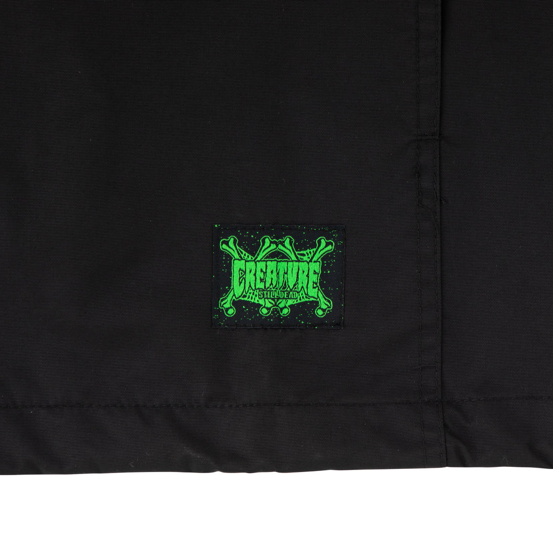 Creature Patent Hooded Windbreaker