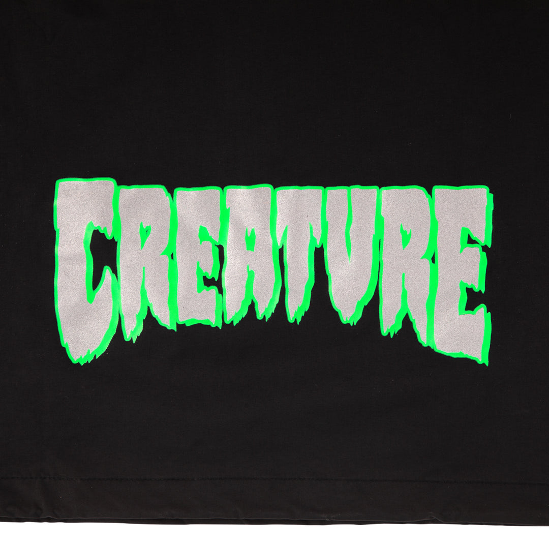 Creature Patent Hooded Windbreaker