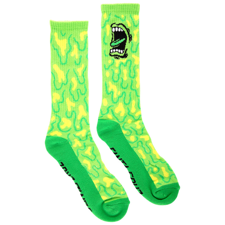 Santa Cruz Allover Screaming Strip Crew Socks