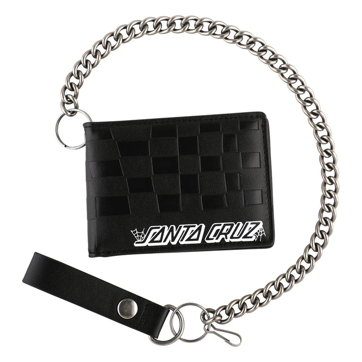 Santa Cruz Check Web Strip Chain Wallet