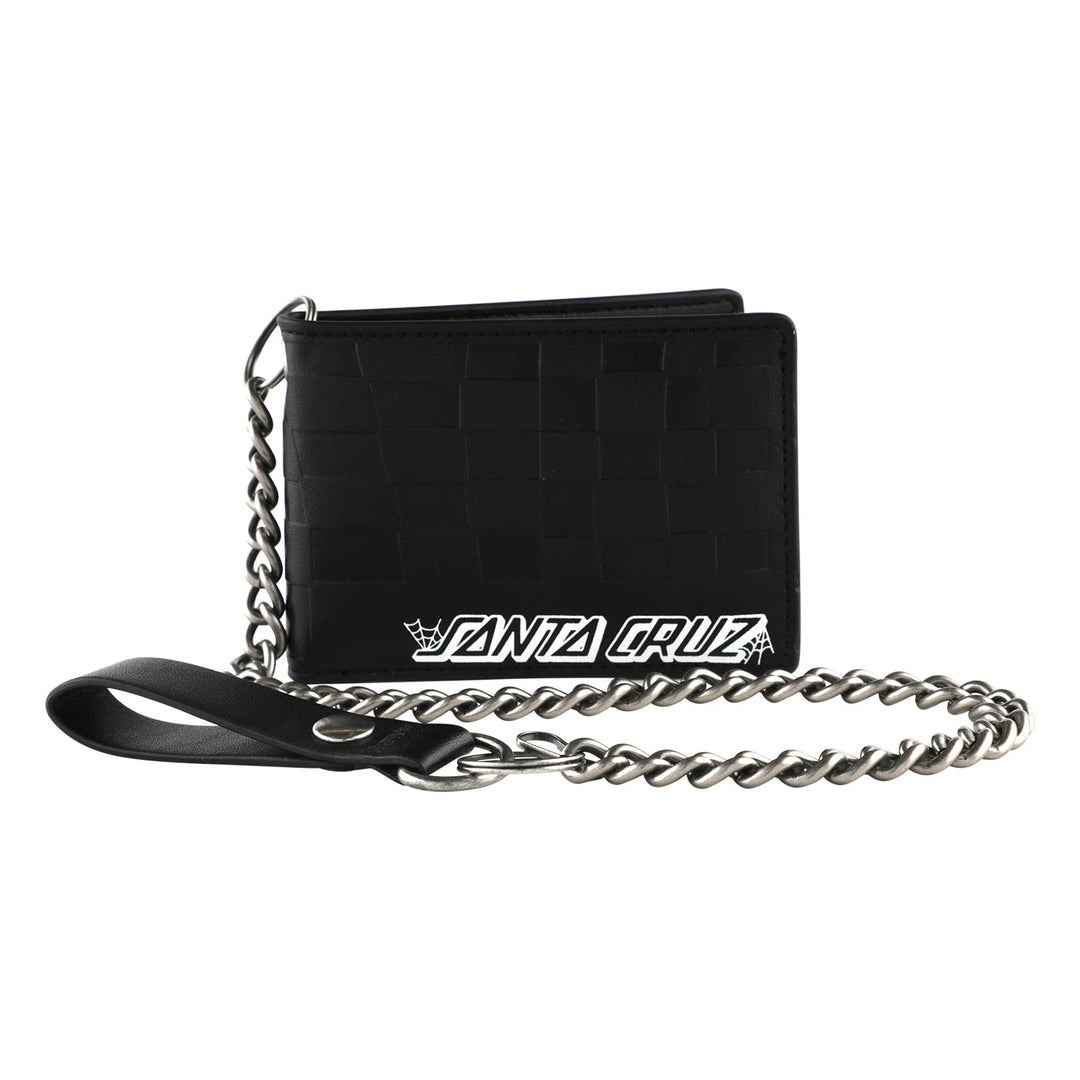 Santa Cruz Check Web Strip Chain Wallet