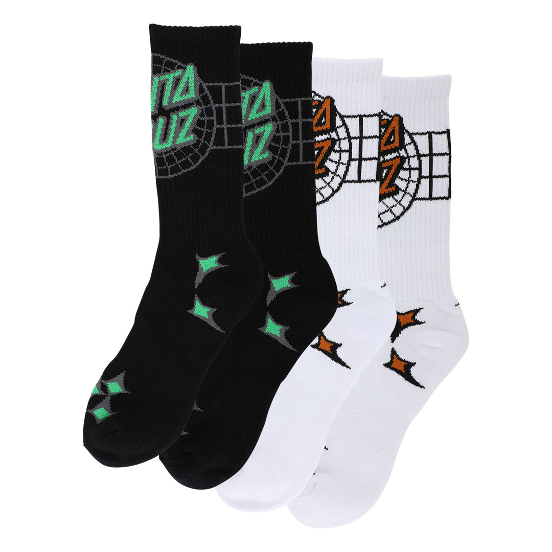 Santa Cruz Vector Contest 2-Pack Crew Socks