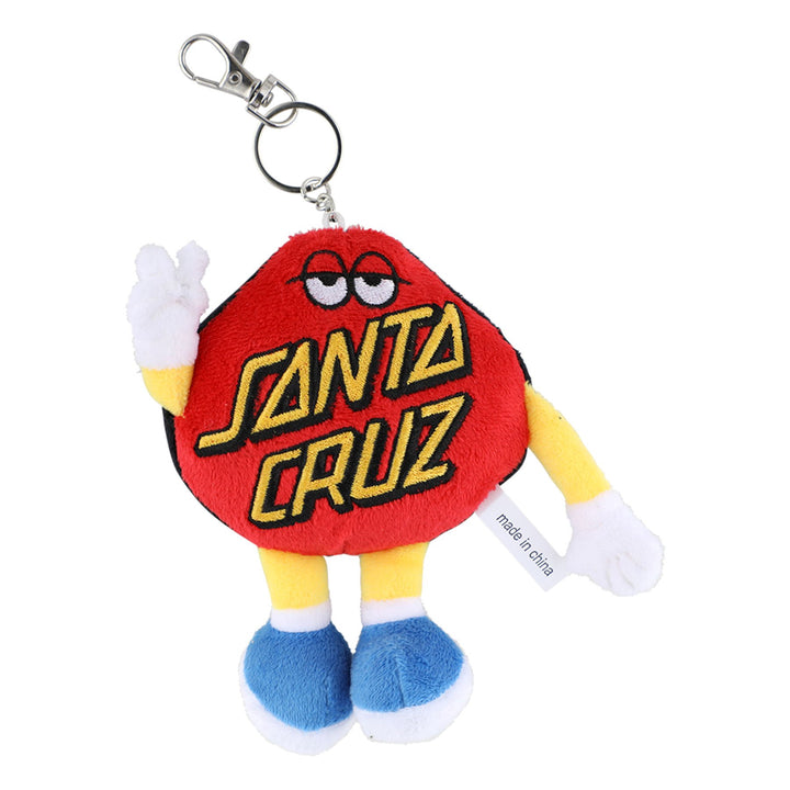 Santa Cruz Dot Guy Plush Keychain