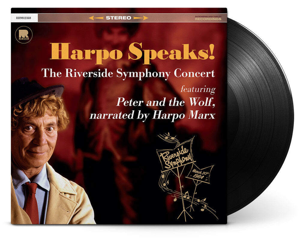 Harpo Marx - Harpo Speaks! - The Riverside Symphony Concert featuring Peter and the Wolf [LP]