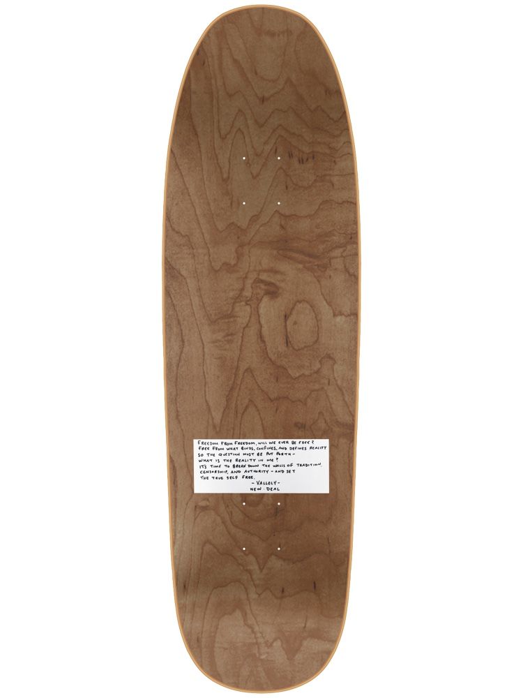 New Deal Mike Vallely Alien Brown [Autographed] Skateboard Deck