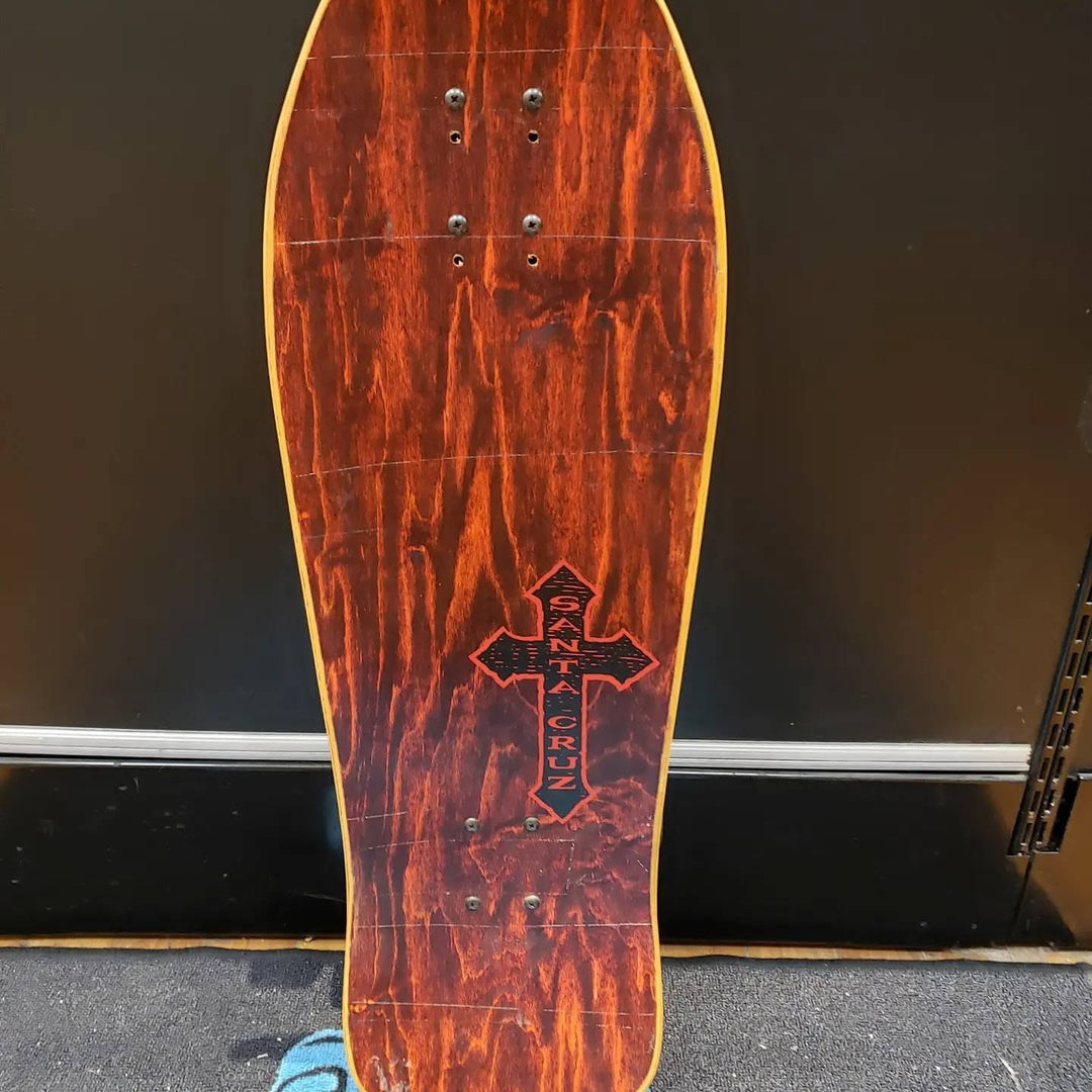 Santa Cruz O'Brien Purgatory NOS 80s complete skateboard topside