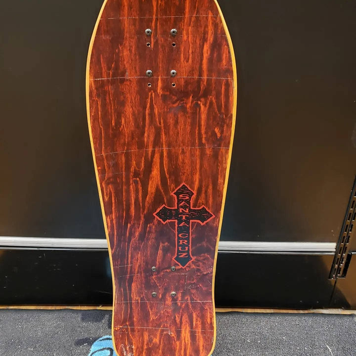 Santa Cruz O'Brien Purgatory NOS 80s complete skateboard topside