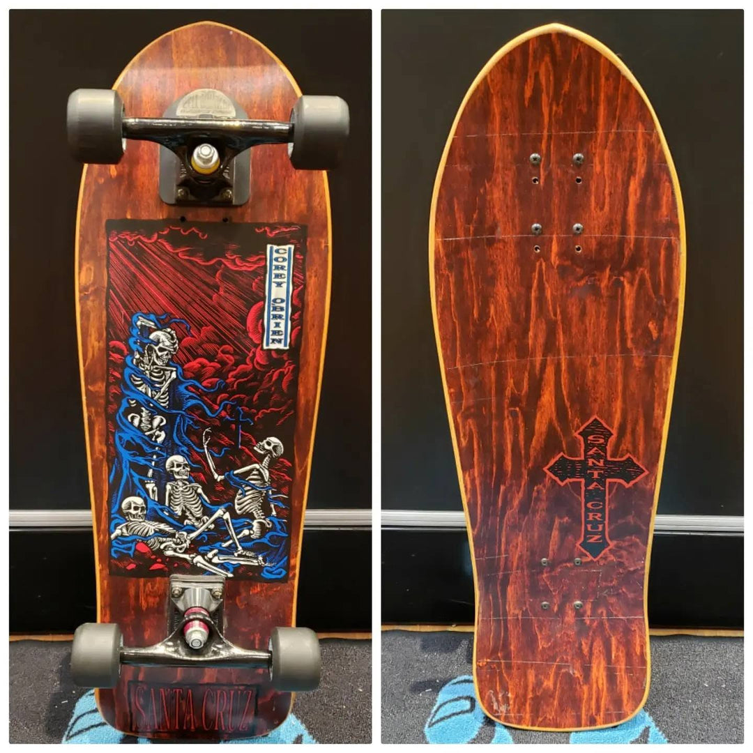 Santa Cruz O'Brien Purgatory NOS 80s complete skateboard