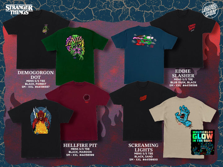 SANTA CRUZ x STRANGER THINGS DEMOGORGON DOT T-SHIRT