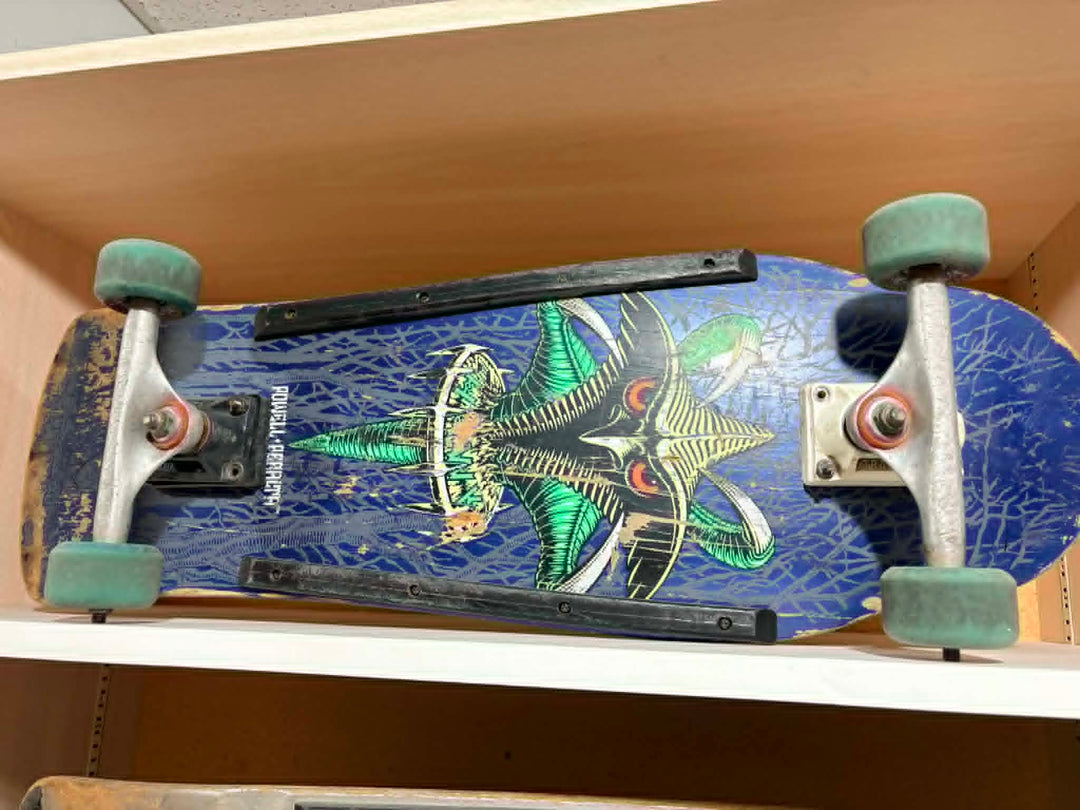 Powell Peralta Tony Hawk Claw Blue Original 80s USED Complete Skateboard