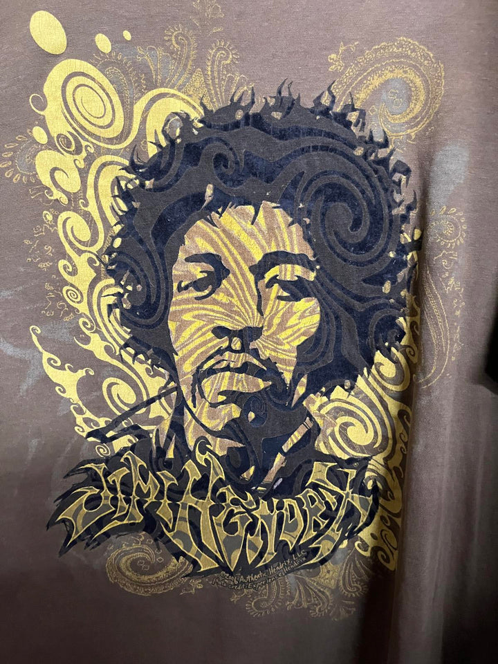 Jimi Hendrix Y2k T-shirt - 2006 Copyright Flock Shirt