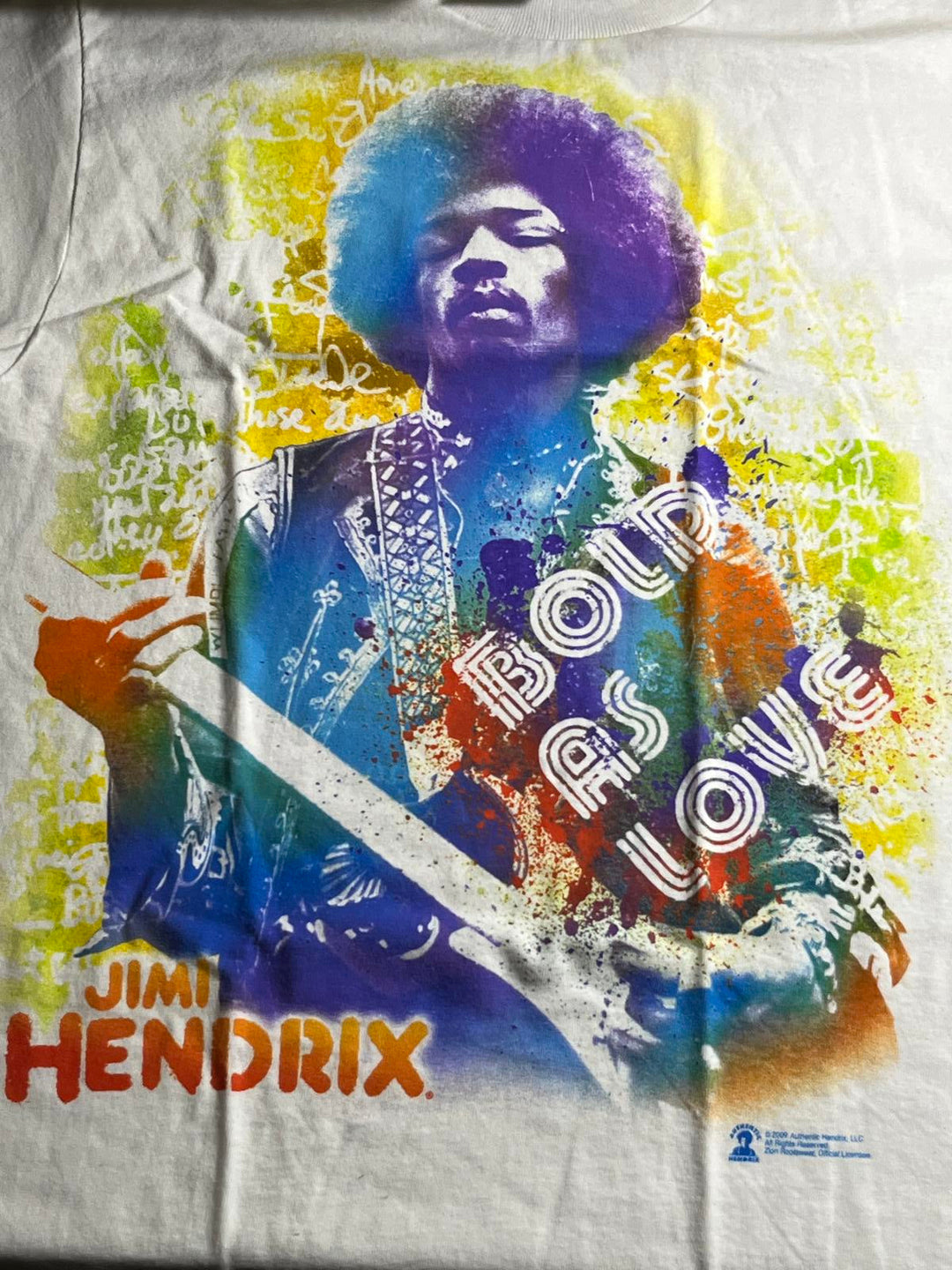 Jimi Hendrix	T-shirt Bold As Love Zion Rootswear - S
