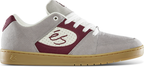 eS Accel Slim Grey/Burgundy Skate Shoes
