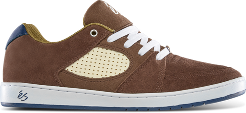 eS Accel Slim Brown/Tan/Blue Skate Shoes