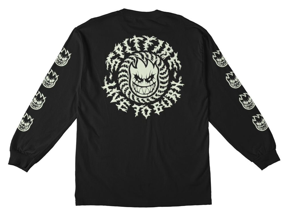 Spitfire Deathmask Classic Glow L/S T-Shirt