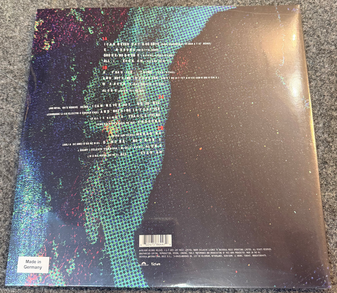 Cure, The - Mixes Of A Lost World Back Vinyl Record Cover