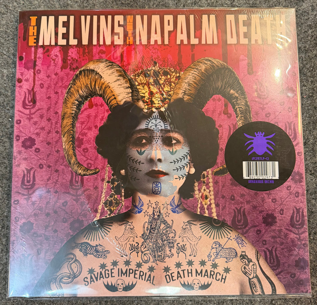 Melvins & Napalm Death - Savage Imperial Death March [Orchid Vinyl] Front Vinyl Record Cover