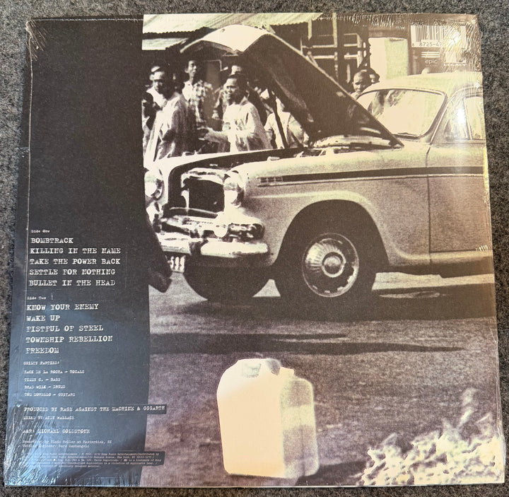 Rage Against The Machine - Rage Against The Machine [180 Gr] [20th Anniversary] [Remastered] Back Vinyl Record Cover