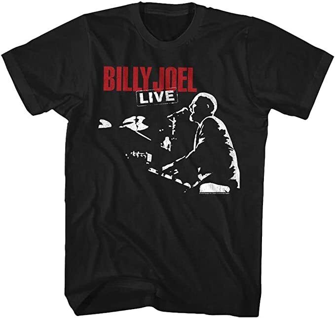 Billy Joel Mens T-shirt - Piano Man Tour 81- Licensed