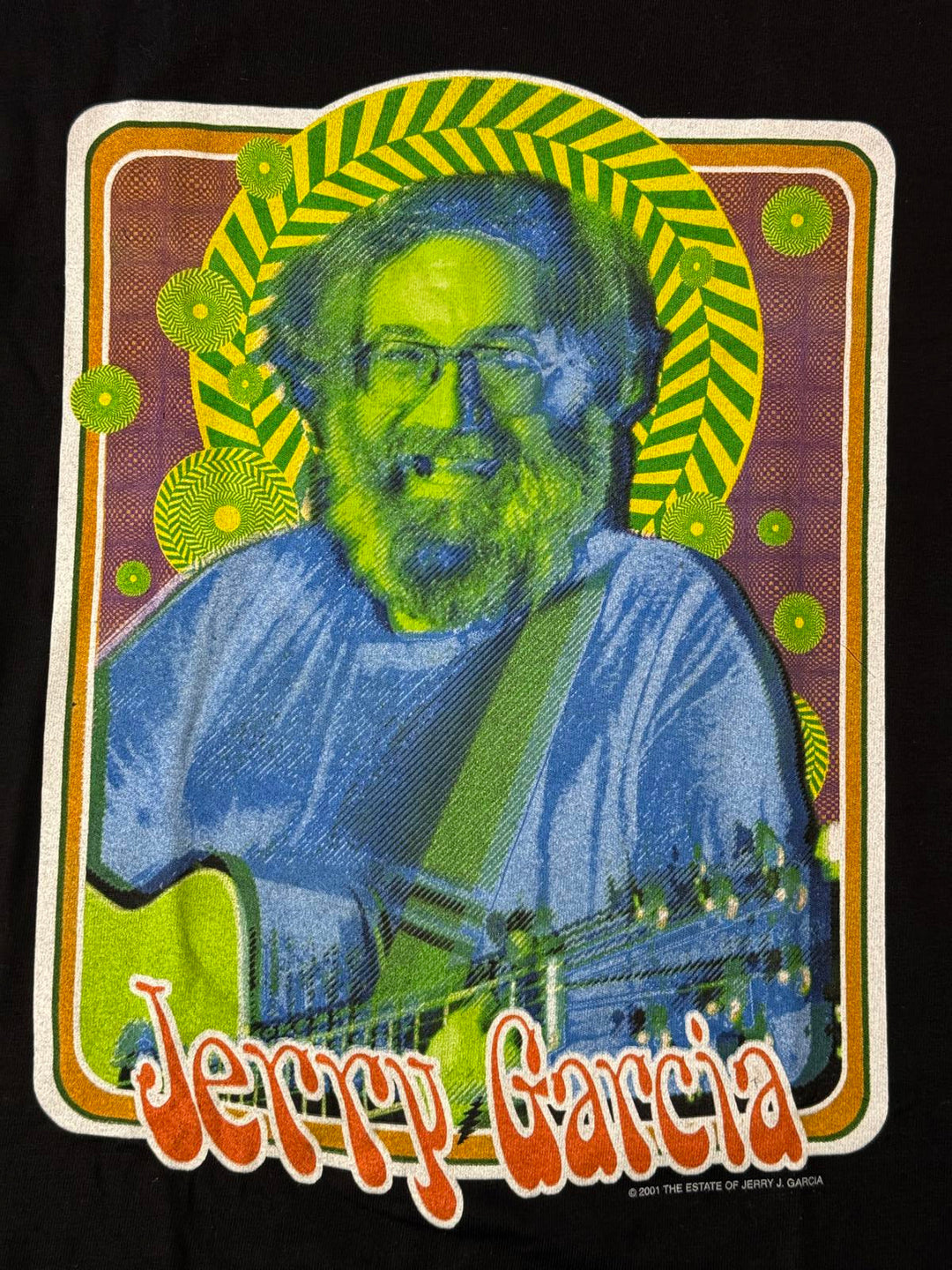 VTG Jerry Garcia T-shirt Cosmic Grateful Dead 2001 - M