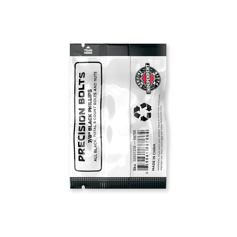 Independent Truck Co. Genuine Parts 7/8" Black Phillips Skateboard Mounting Hardware