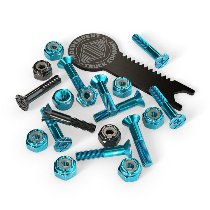 Independent Truck Co. Genuine Parts 1" Blue/Black Mounting Hardware W/ Tool
