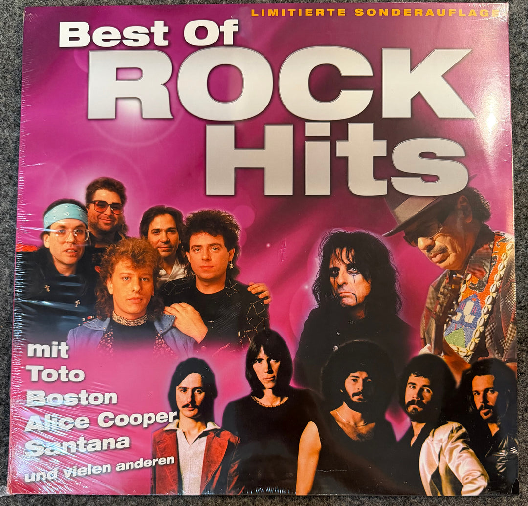 Toto, Boston, Alice Cooper, Santana, Journey, Kansas - BEST OF ROCK HITS Front Vinyl Record Cover