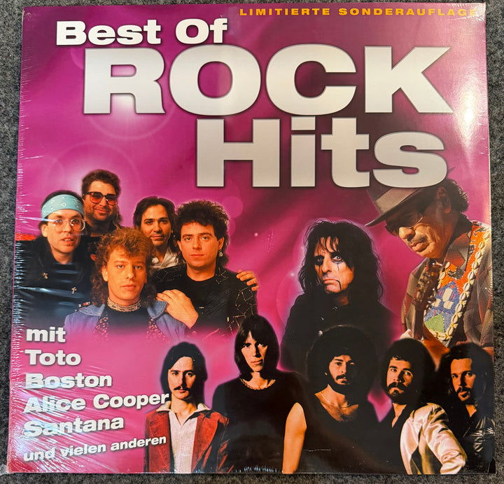 Toto, Boston, Alice Cooper, Santana, Journey, Kansas - BEST OF ROCK HITS Front Vinyl Record Cover