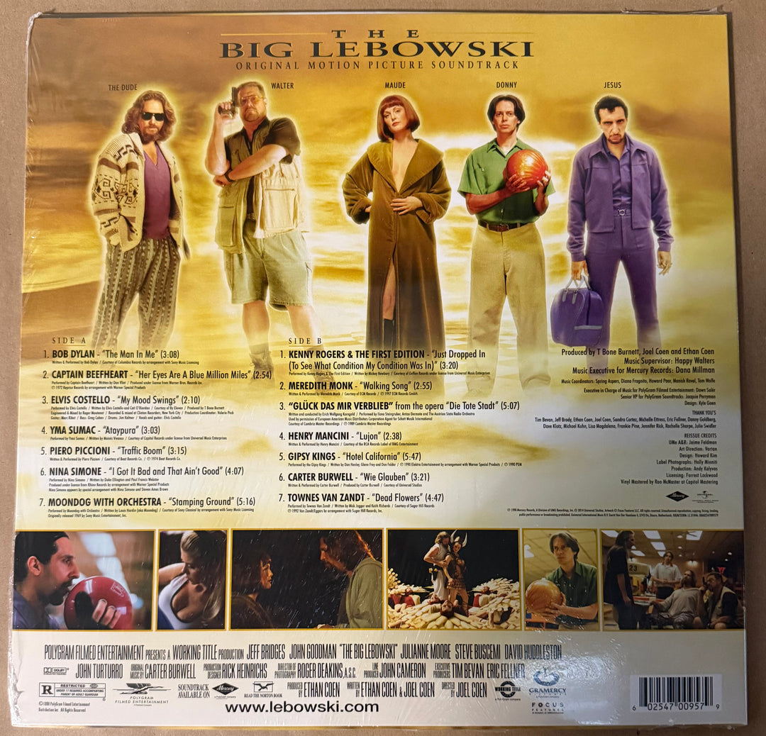 The Big Lebowski Original Soundtrack OST Vinyl LP