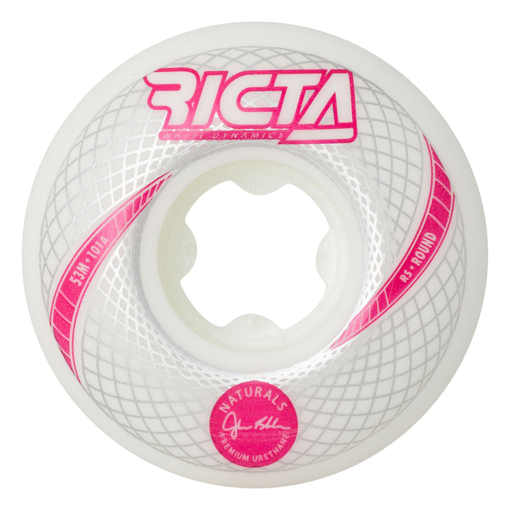 Ricta Shanahan Vortex Naturals White Round 53mm 101a Skateboard Wheels