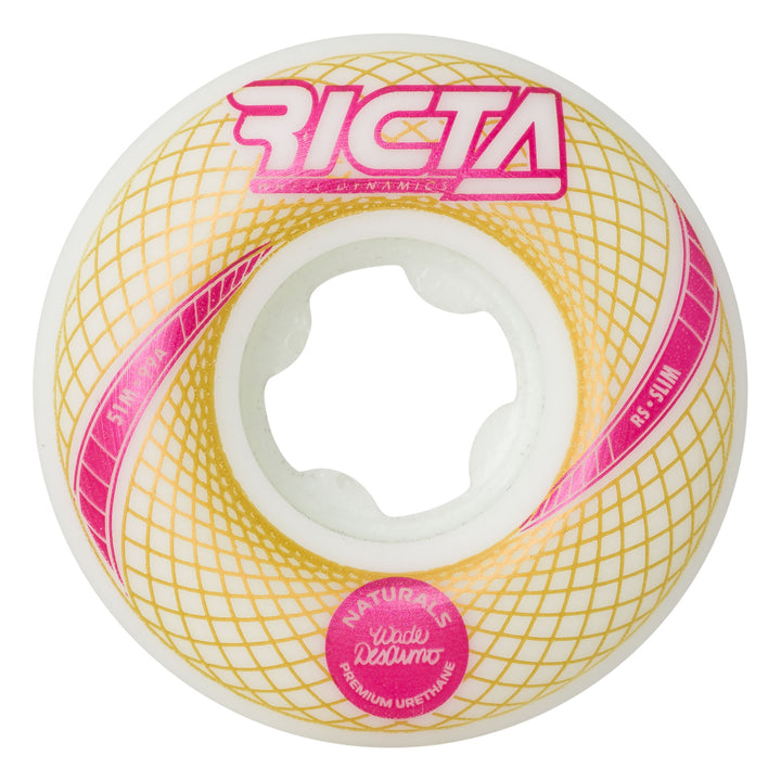 Ricta Desarmo Vortex Naturals White Slim 51mm 101a Skateboard Wheels