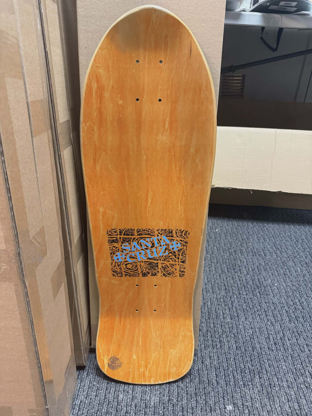 Santa Cruz O'Brien "Reaper" Natural NOS OG Vintage 80s [Storage Scuffs] Skateboard Deck